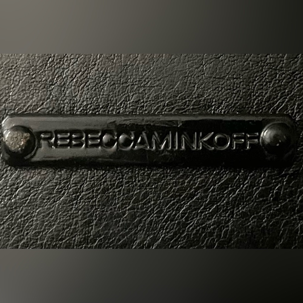 REBECCA MINKOFF Crossbody Black/ Peace Leather Bag With Black Hardware - Picture 7 of 9